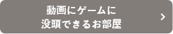 動画にゲームに没頭できるお部屋