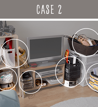 【CASE2】片付け簡単、探すの大変！「ざっくりしすぎ収納」 